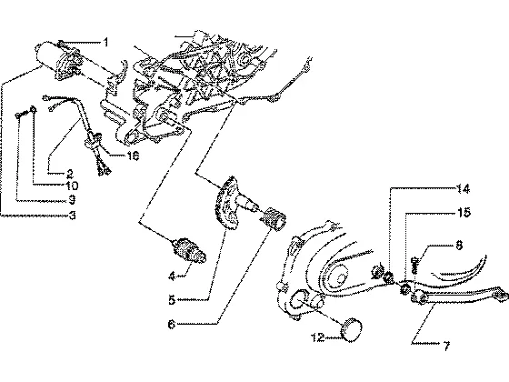 Startmotor-starthendel