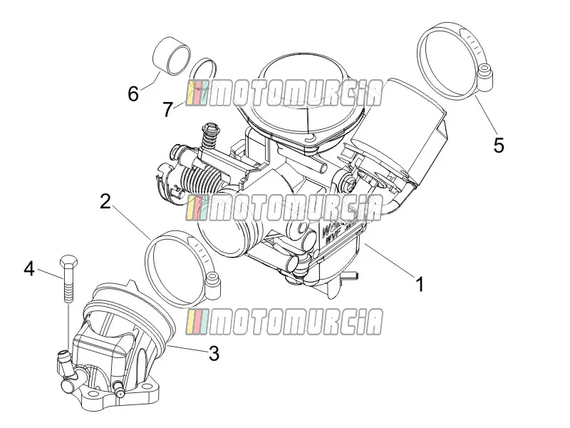 Carburettor, Assembly - Union Pipe