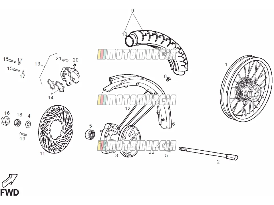 Roue avant