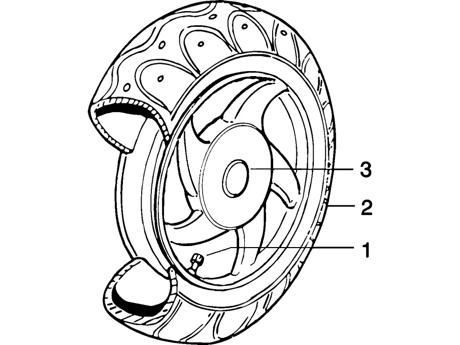 Roue arrière