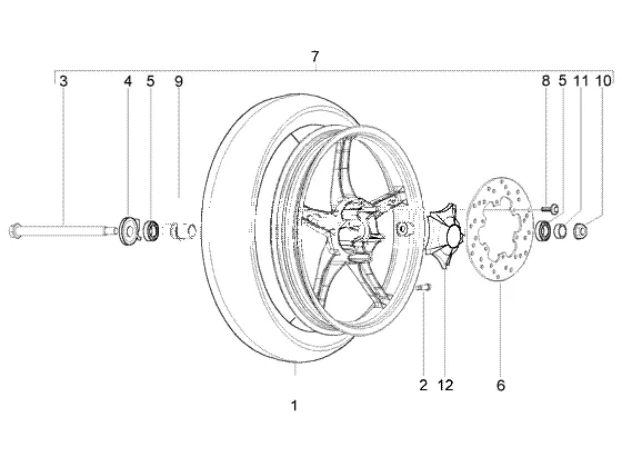 Roue avant