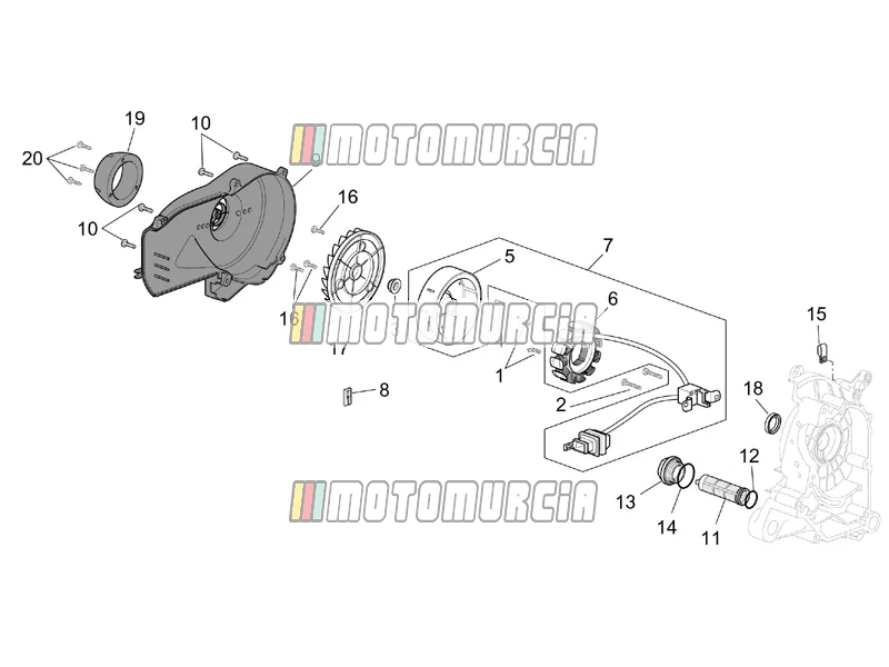 Moteur » ensemble magnéto cdi