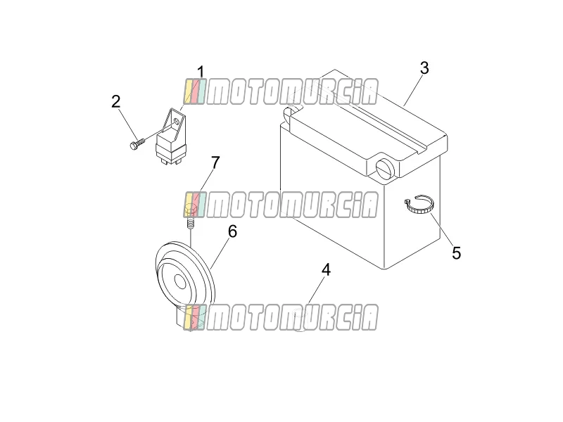 Télécommandes - pile - klaxon
