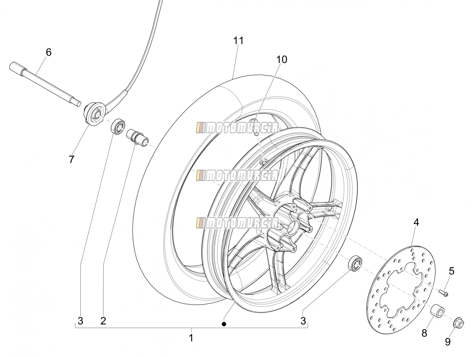Roue avant
