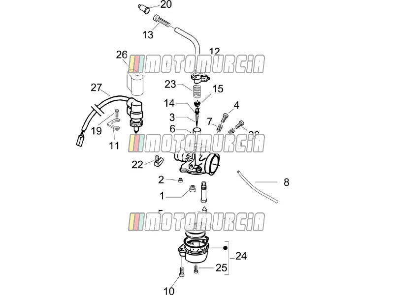 Composants du carburateur