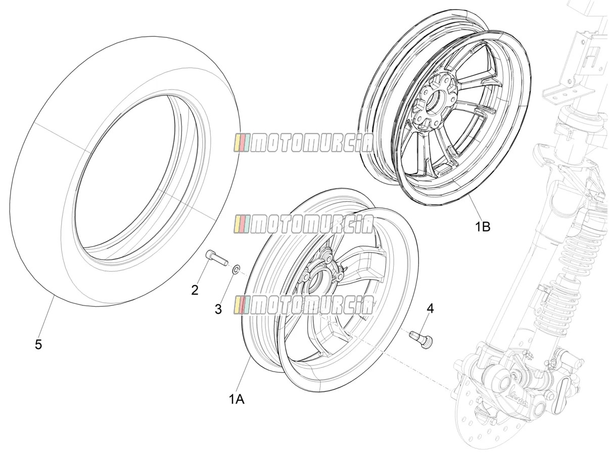 Roue avant