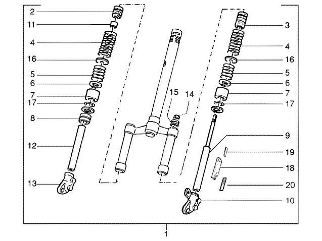 Fourche avant