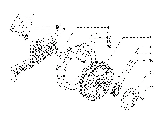 Roue arrière