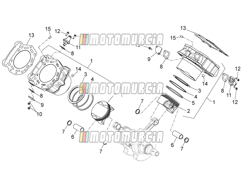 Cylindre avec piston