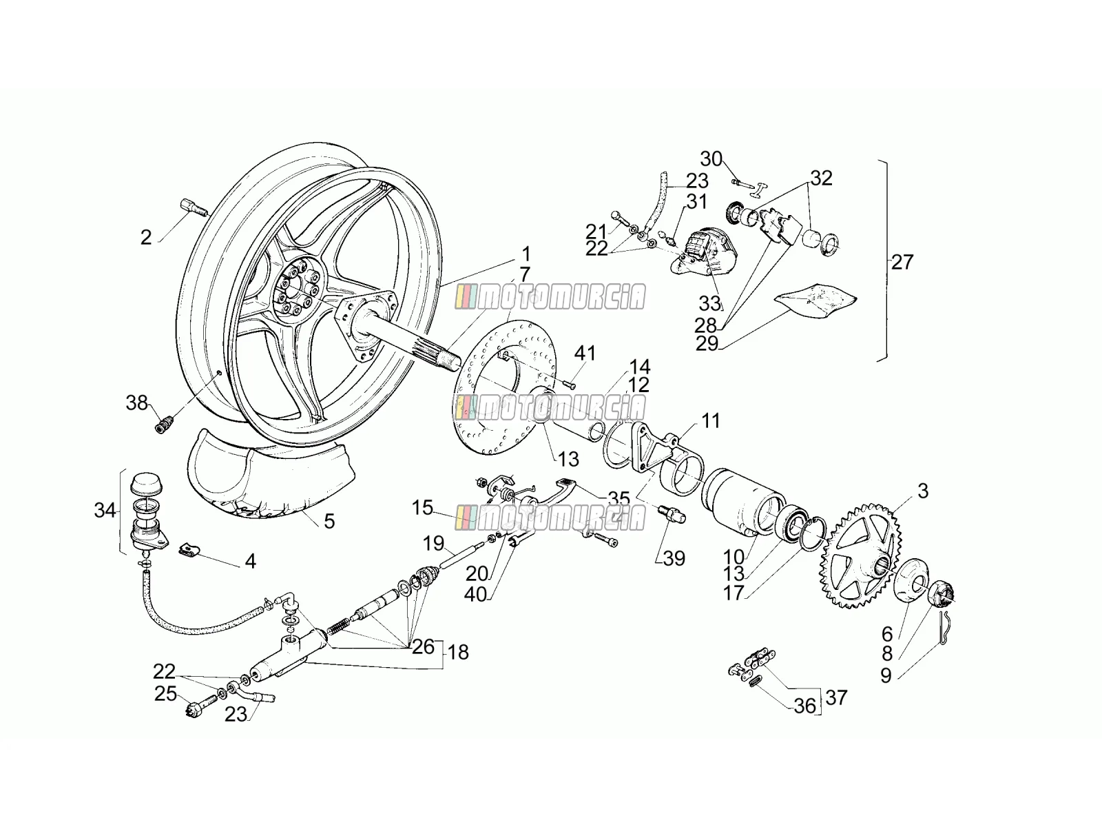 Roue arrière