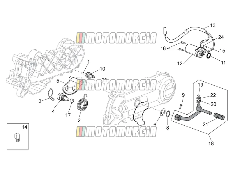 Motor » kickstartversnelling/startmotor
