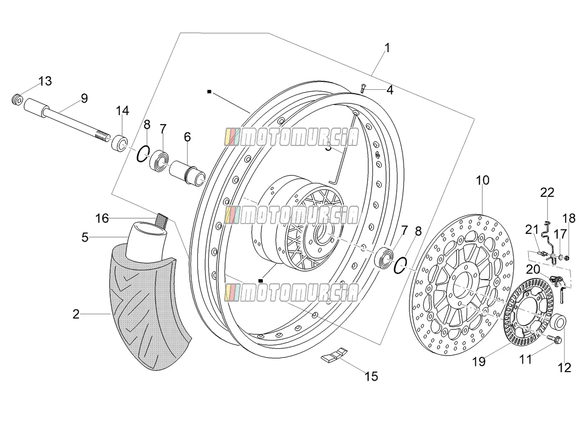 Roue avant