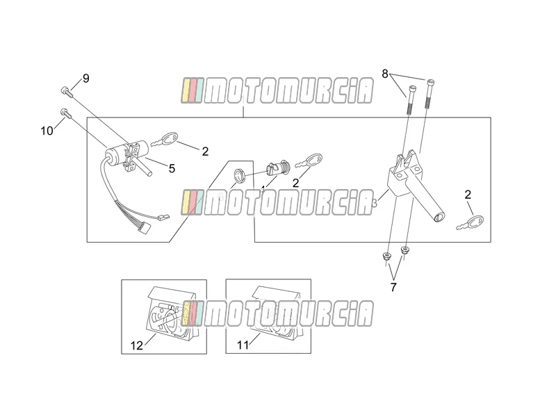 Sticker - hardwarekit voor slot