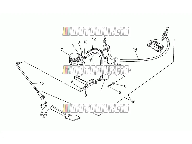Achterrem m.cil. mod.kit