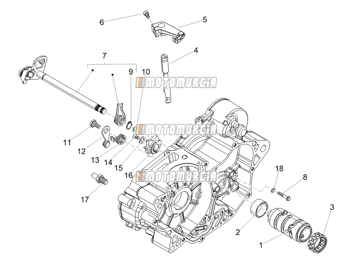 Gear Box / Selector / Shift Cam