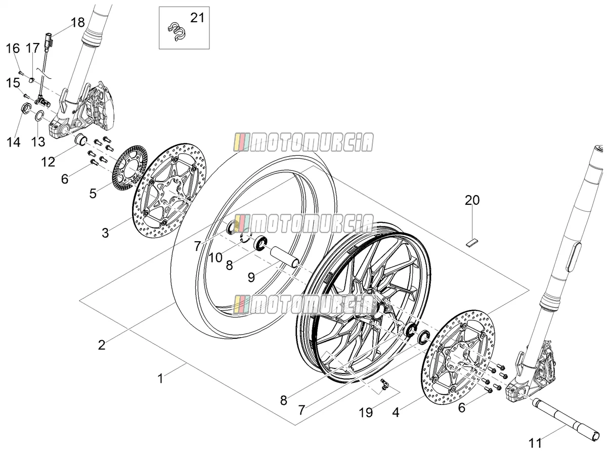 Roue avant