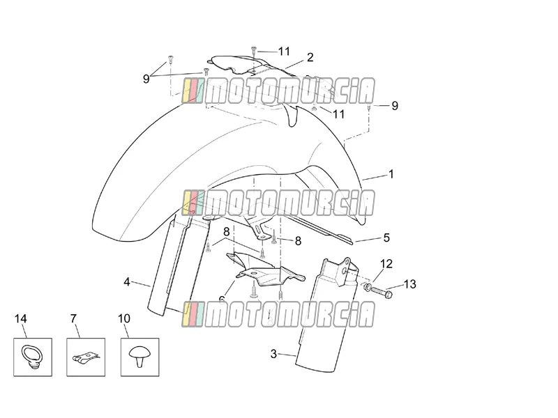 Frame » Front Body - Front Mudguard