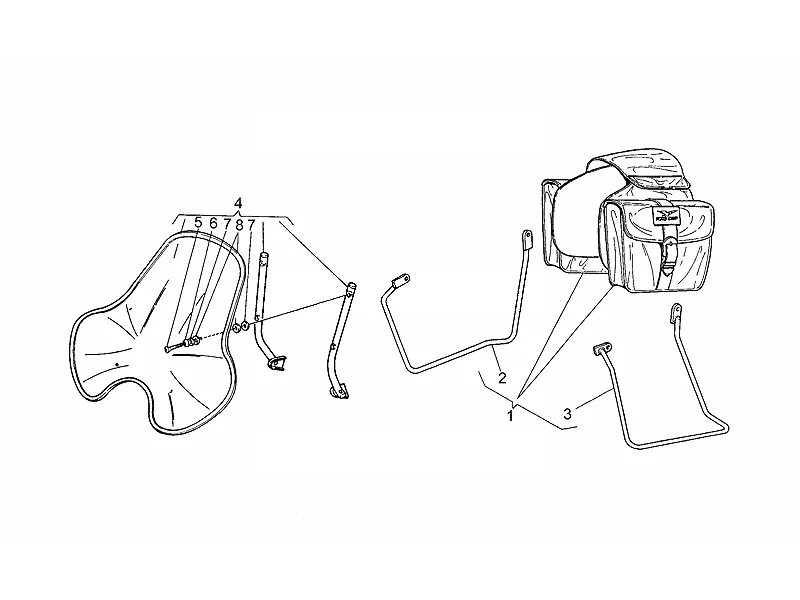 Kit valises-pare-brise