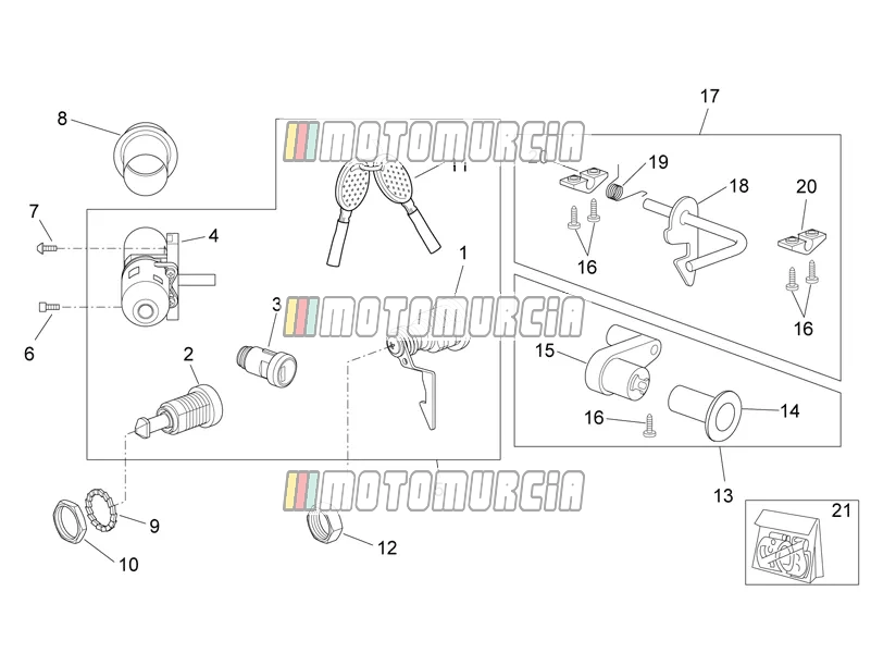 Frame » sticker - hardwarekit voor slot