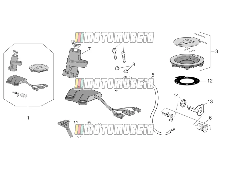 Hardwarekit voor slot