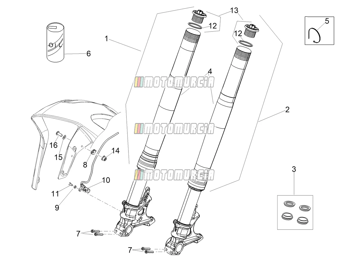 Fourche avant Ohlins