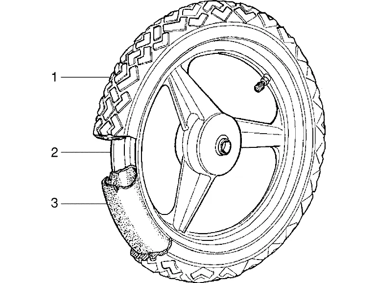 Roue avant