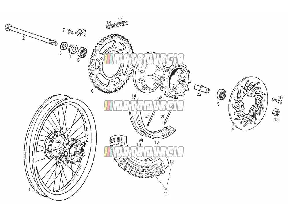 Roue arrière