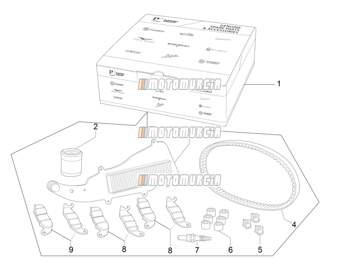 Kit complet d'usure et d'entretien