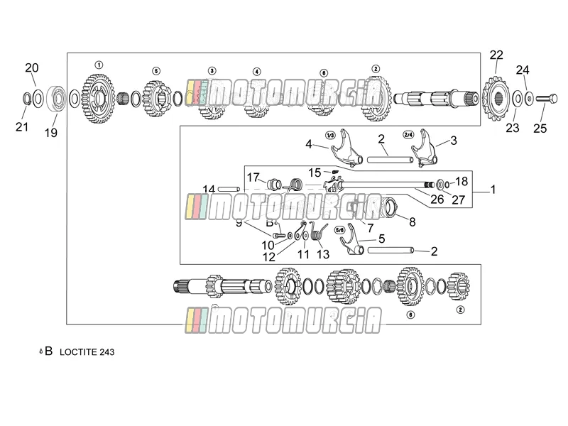 Selector de caja de cambios
