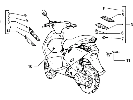 Vorderer und hinterer Blinker