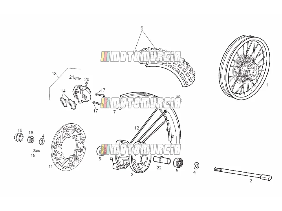 Roue avant