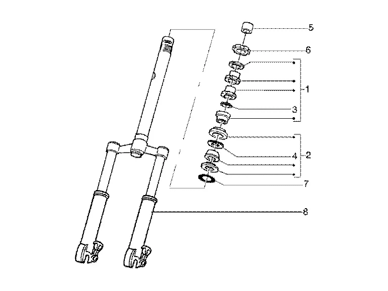 Roulement de direction, chenilles ? billes-fourche avant