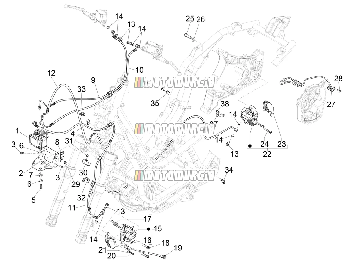 Brakes Pipes - Calipers (abs)