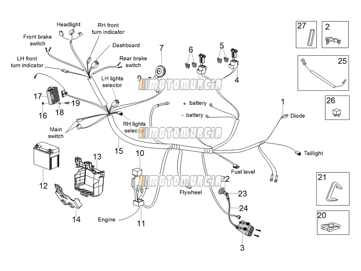 Systèmes électriques » système électrique avant
