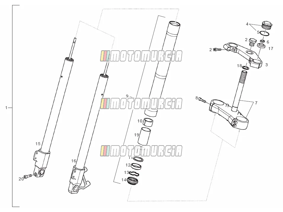 Fourche avant marzocchi