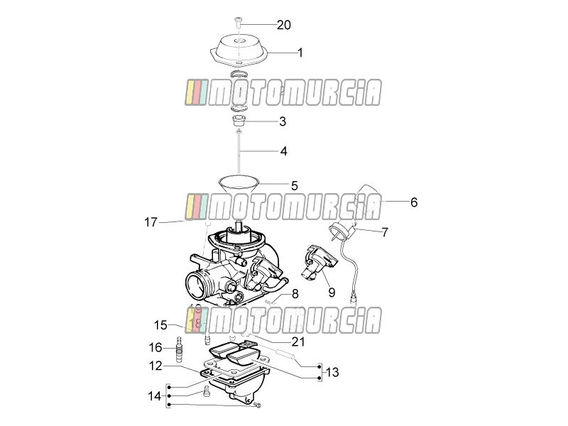 Composants du carburateur
