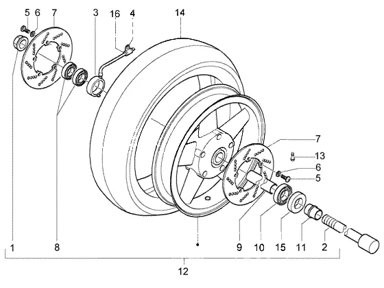 Roue avant