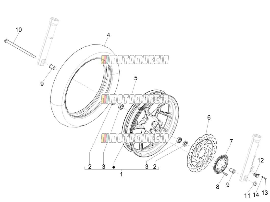 Roue avant