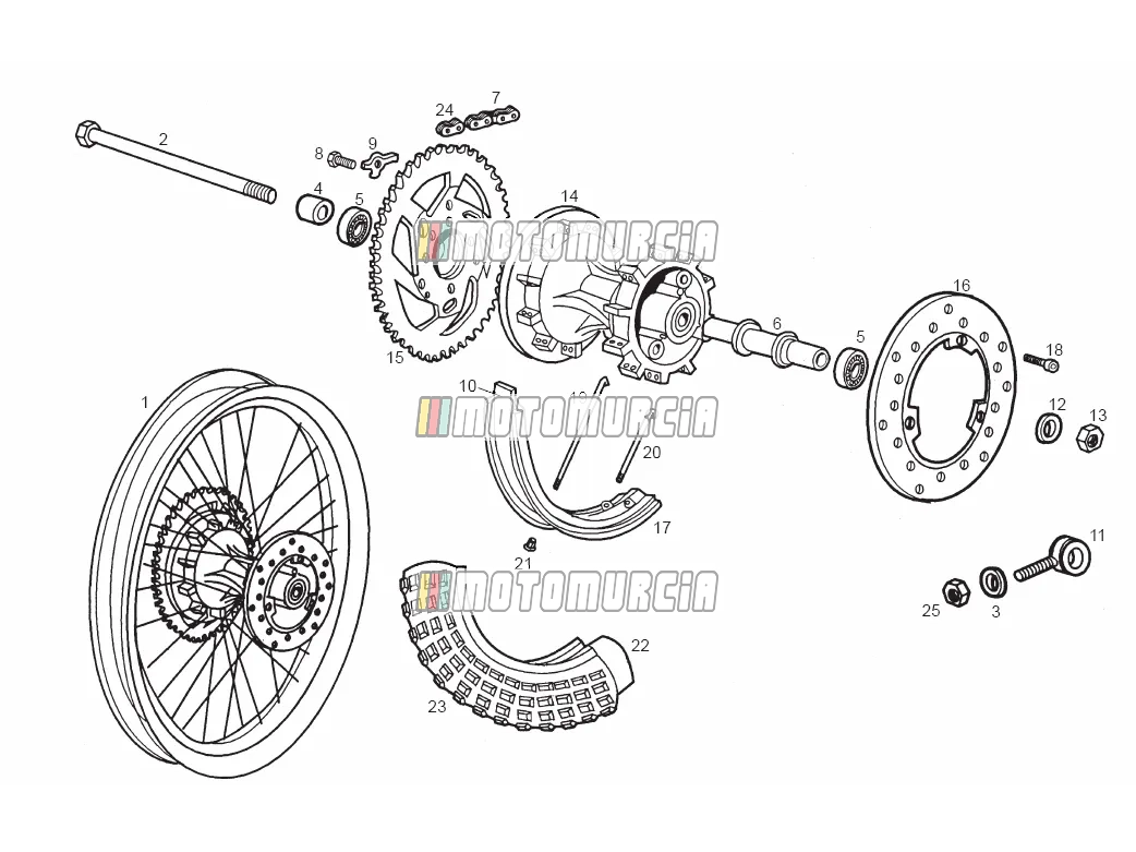 Roue arrière