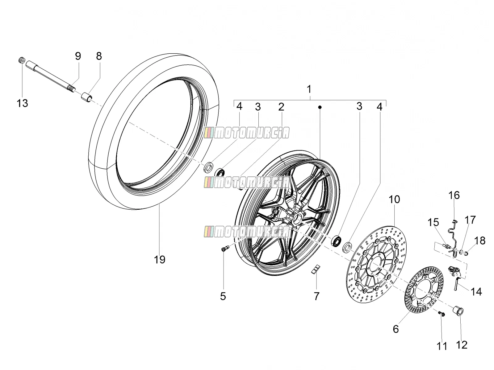 Roue avant