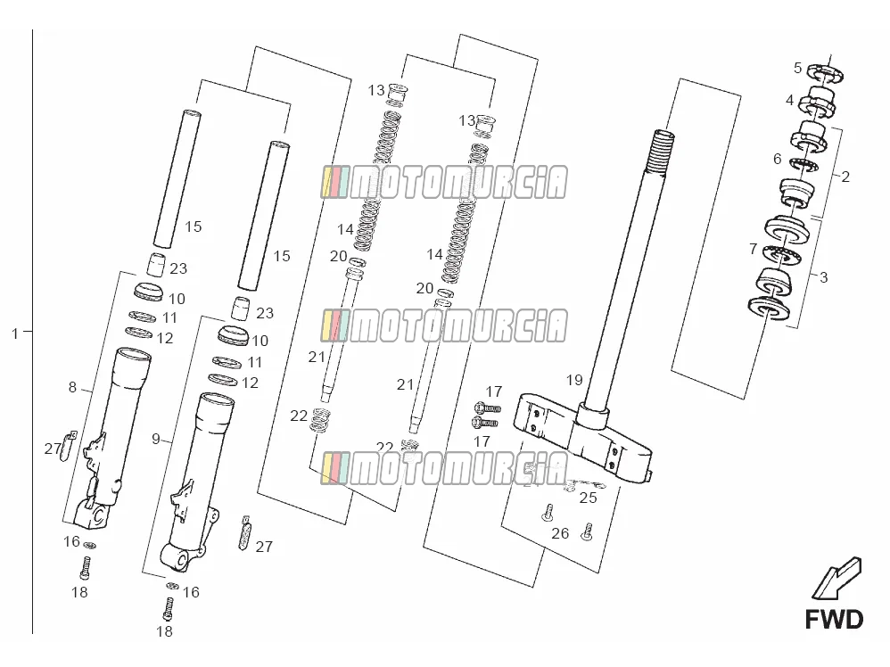 Fourche avant sebac