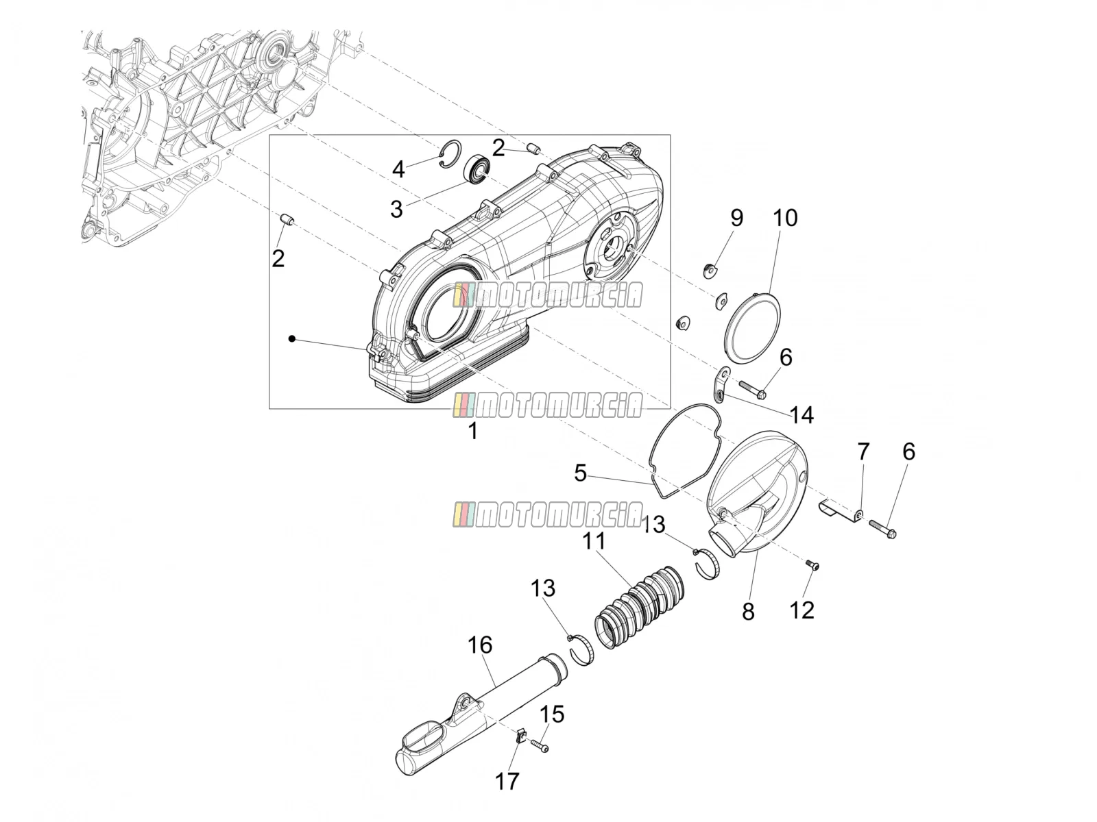 Crankcase Cover - Crankcase Cooling