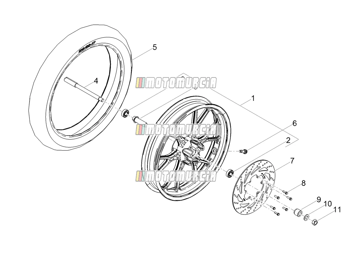 Roue avant