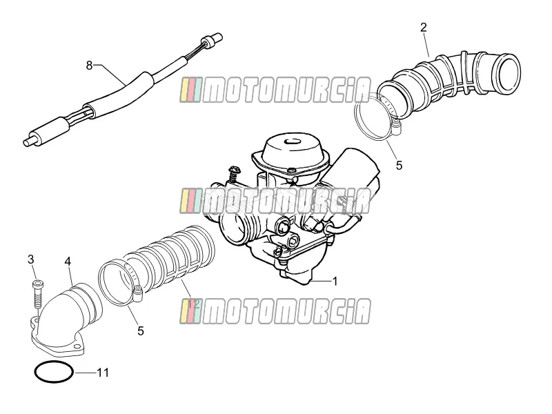 Carburettor, Assembly - Union Pipe