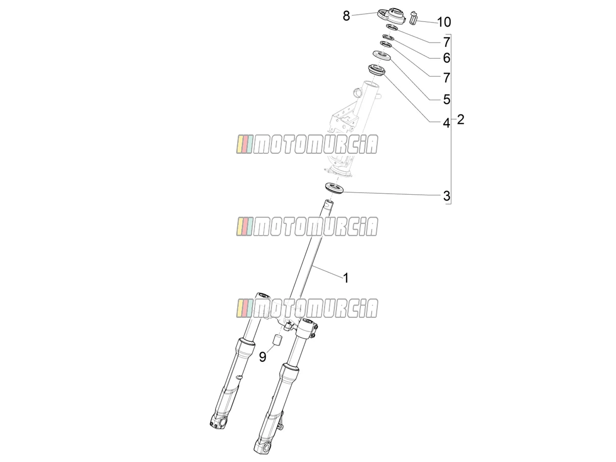 Fork/steering Tube - Steering Bearing Unit