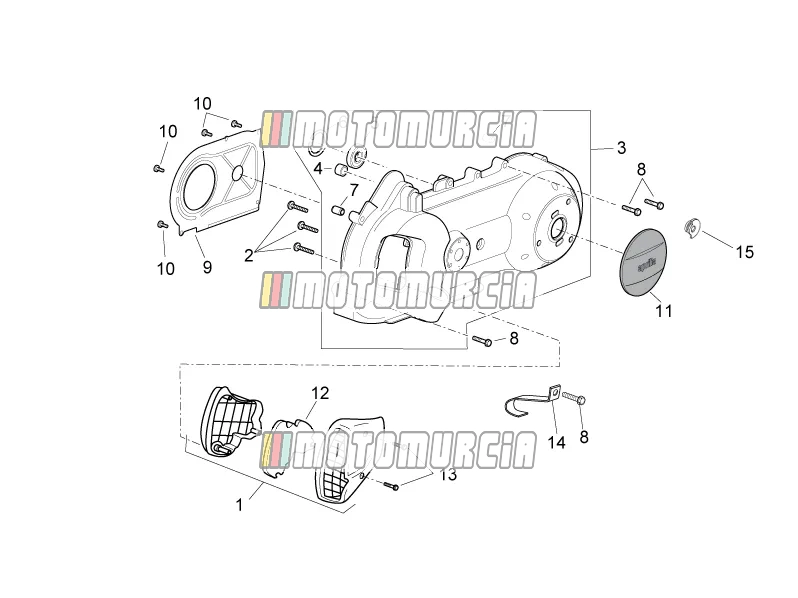 Variator deksel