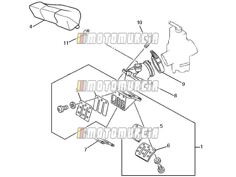 Carburettor, Assembly - Union Pipe