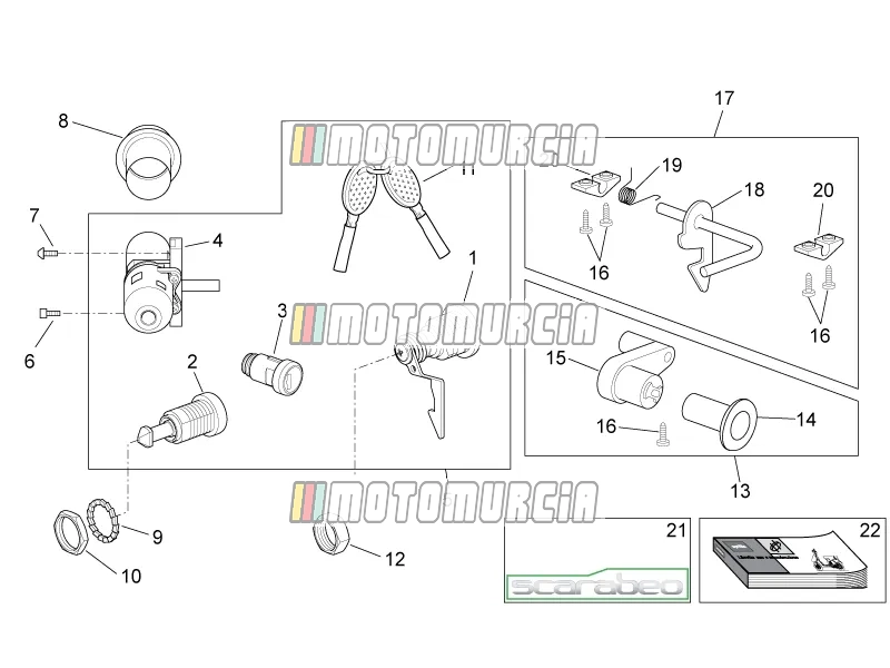 Frame » sticker - hardwarekit voor slot