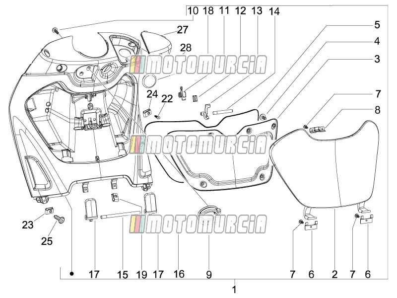 Front Glove-box - Knee-guard Panel