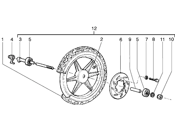 Roue avant